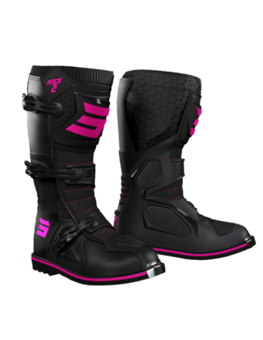 Botas motocross shot race 2 negra / amarillo