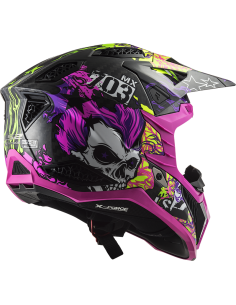 LS2 MX703 X-FORCE CARBON FIRESKULL HELM 2