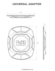 UNIVERSAL- QUAD LOCK ADAPTER QLA-UNI-3 2