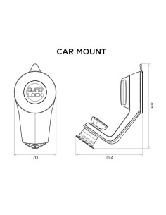 QUAD LOCK HALTERUNG MIT SAUGNAPF 2