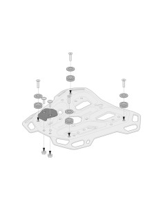 SW-MOTECH KIT ADATTATORE NERO ADVENTURE-RACK 2