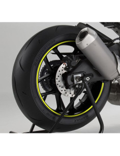 ADESIVO BORDO CERCHIO CON APPLICATORE GIALLO FLUORESCENTE 6 METRI