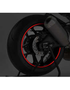 ADESIVO BORDO CERCHIO CON APPLICATORE ROSSO 6 METRI